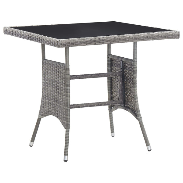  Garden Table Anthracite Poly Rattan