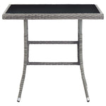 Garden Table Anthracite Poly Rattan