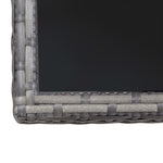 Garden Table Anthracite Poly Rattan