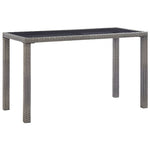 Garden Table Anthracite  Poly Rattan