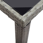 Garden Table Anthracite  Poly Rattan