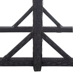 Garden Table Black  Glass