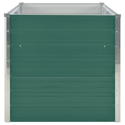 Raised Garden Bed Galvanised Steel Green - 160×80×77cm