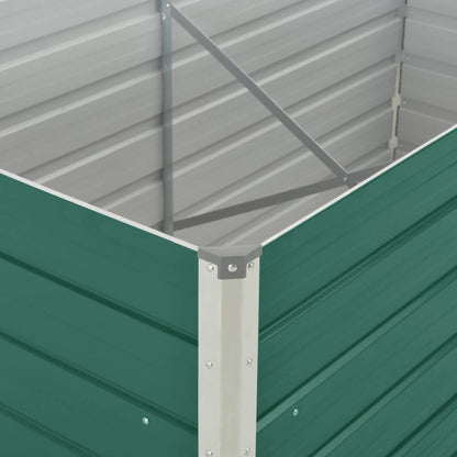 Raised Garden Bed Galvanised Steel Green - 160×80×77cm