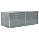 Garden Bed Galvanised Steel Grey