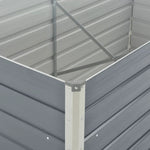 Garden Bed Galvanised Steel Grey