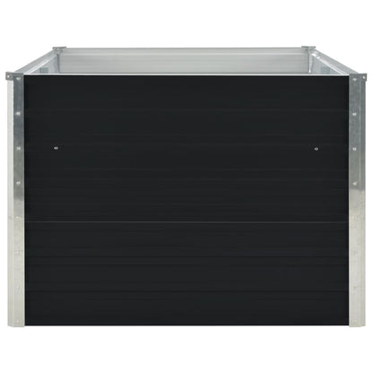 Raised Garden Bed 160x80x45 cm Galvanised Steel Anthracite