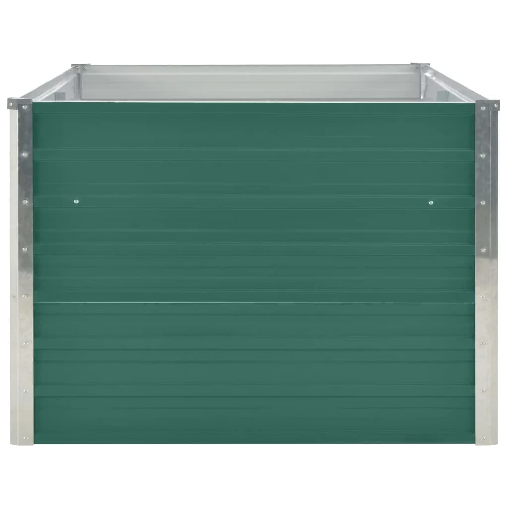 Raised Garden Bed Galvanised Steel Green - 160×80×45cm