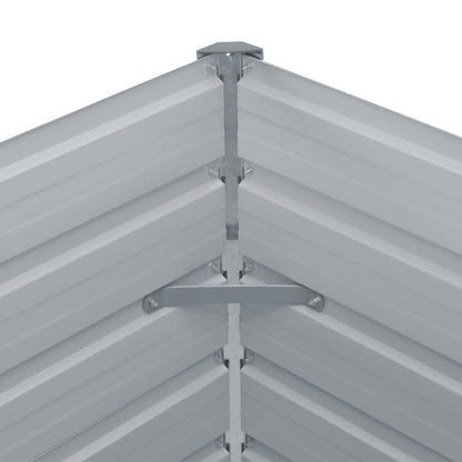 Raised Garden Bed Galvanised Steel Green - 160×80×45cm