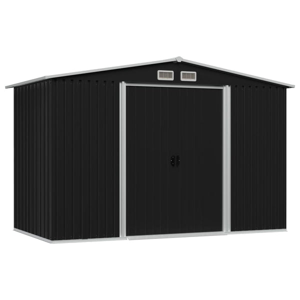  Garden Storage Shed Anthracite Steel 257x205x178 cm