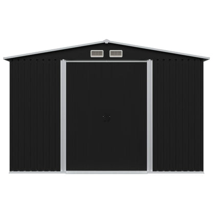 Garden Storage Shed Anthracite Steel 257x205x178 cm
