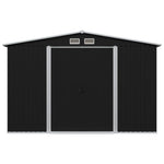 Garden Storage Shed Anthracite Steel 257x205x178 cm