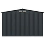 Garden Storage Shed Anthracite Steel 257x205x178 cm