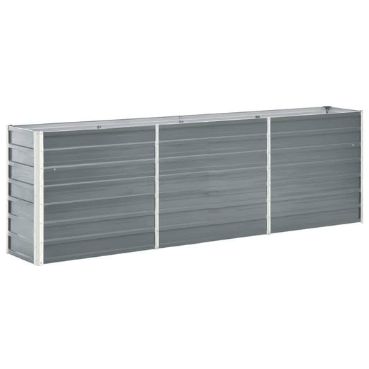 Garden Raised Bed Galvanised Steel  (Grey)