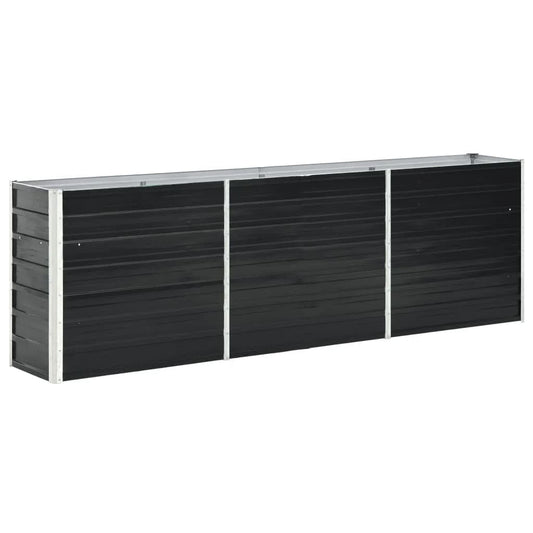 Garden Raised Bed Galvanised Steel Anthracite
