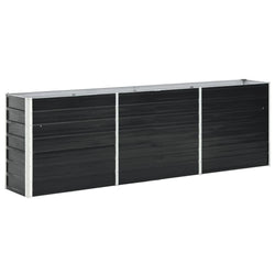 Garden Raised Bed Galvanised Steel Anthracite