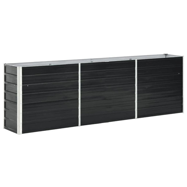  Garden Raised Bed Galvanised Steel Anthracite