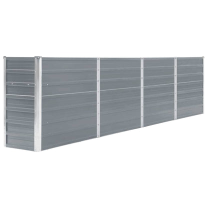 Raised Garden Bed Galvanised Steel Grey