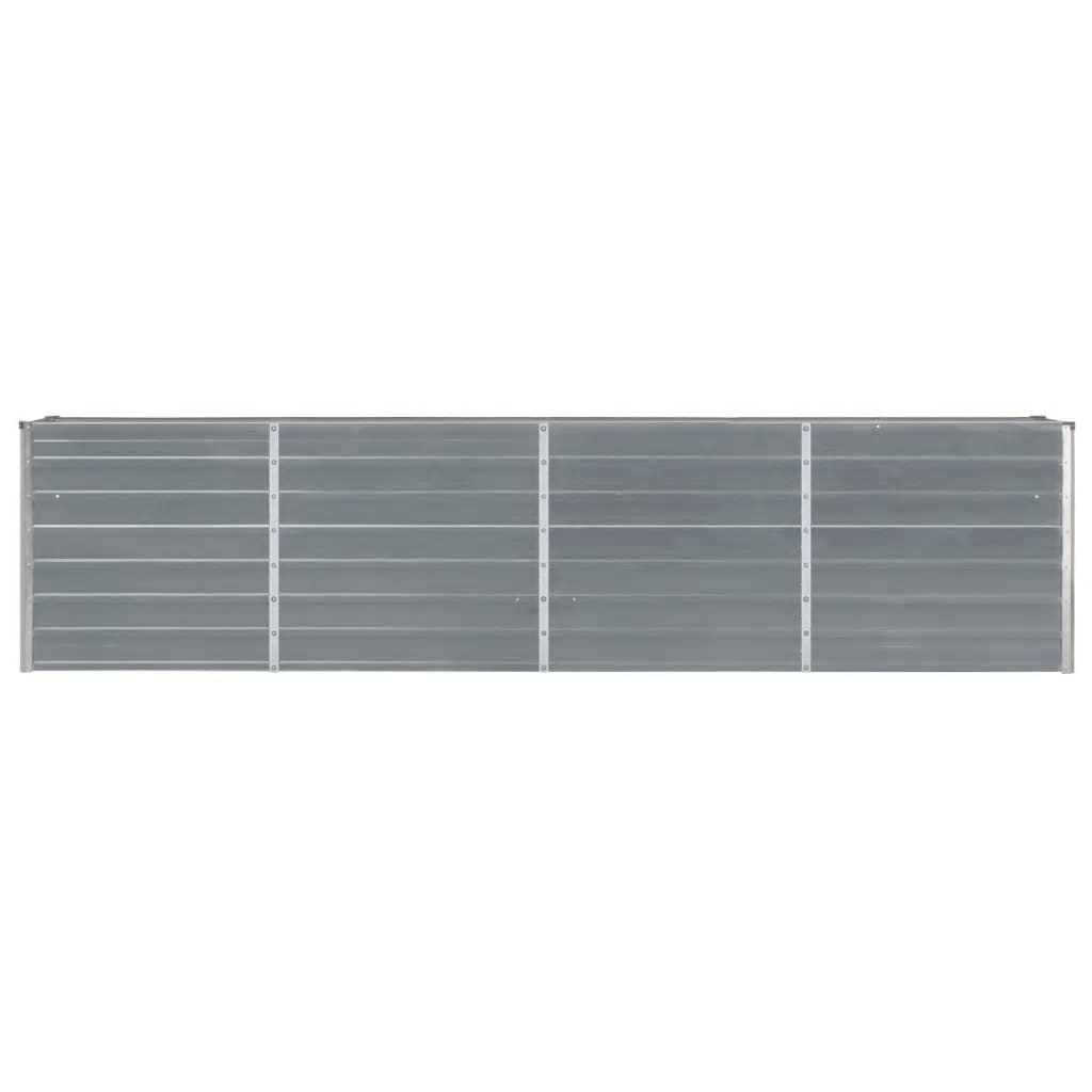 Raised Garden Bed Galvanised Steel Grey