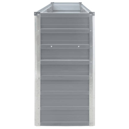 Raised Garden Bed Galvanised Steel Grey
