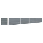 Garden Raised Bed Galvanised Steel, Grey