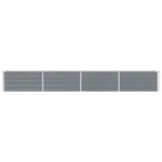 Garden Raised Bed Galvanised Steel, Grey