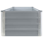 Garden Raised Bed Galvanised Steel, Grey