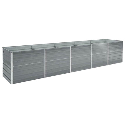 Galvanised Steel Raised Garden Bed 400x80cm | HomeAndLiving