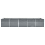 Galvanised Steel Raised Garden Bed 400x80cm | HomeAndLiving