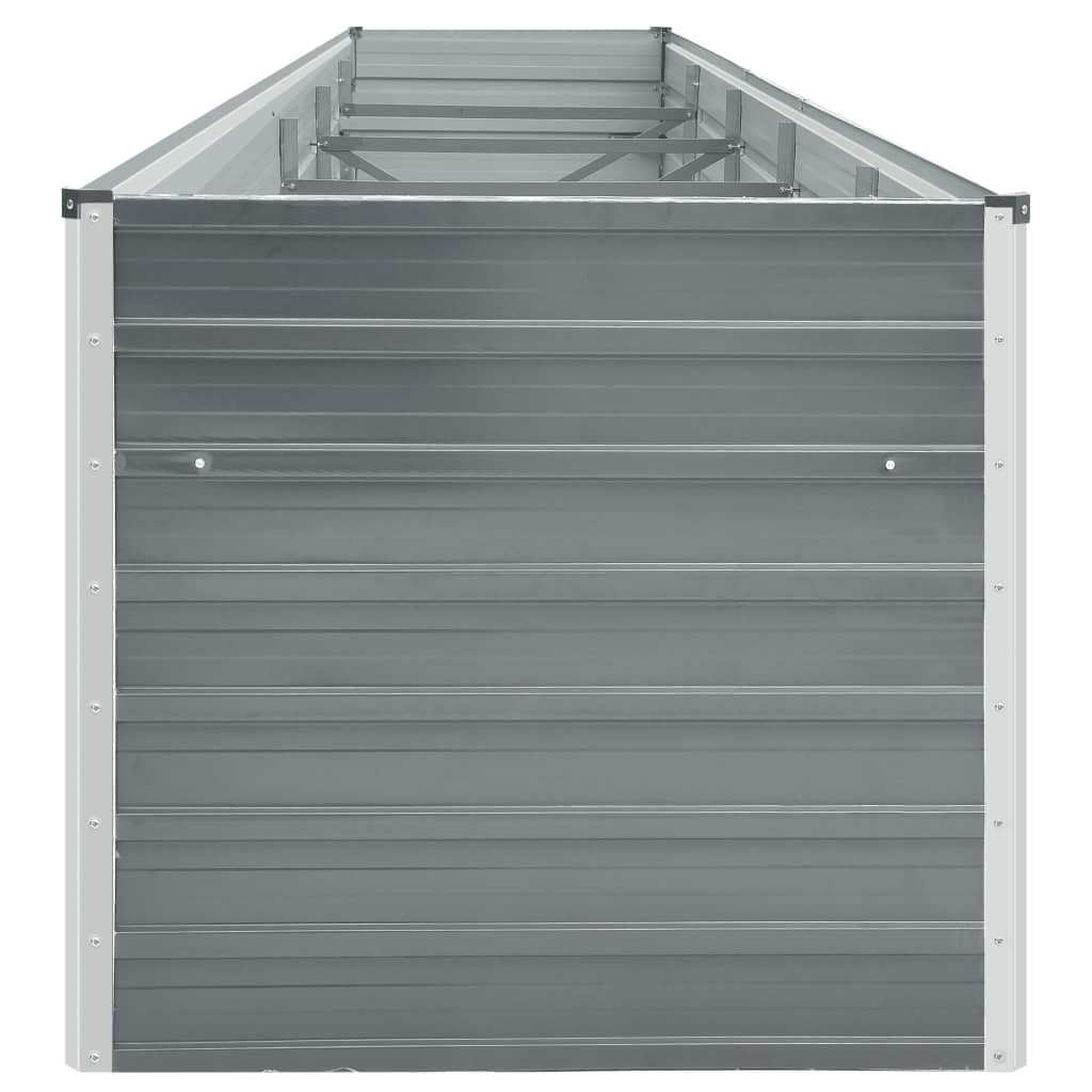 Galvanised Steel Raised Garden Bed 400x80cm | HomeAndLiving