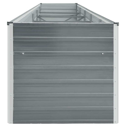 Galvanised Steel Raised Garden Bed 400x80cm | HomeAndLiving