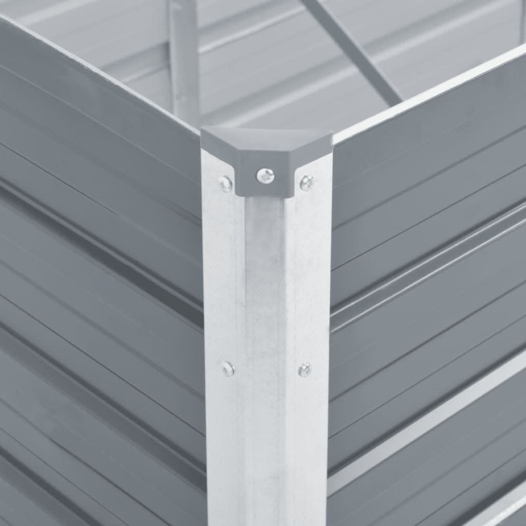 Galvanised Steel Raised Garden Bed 400x80cm | HomeAndLiving