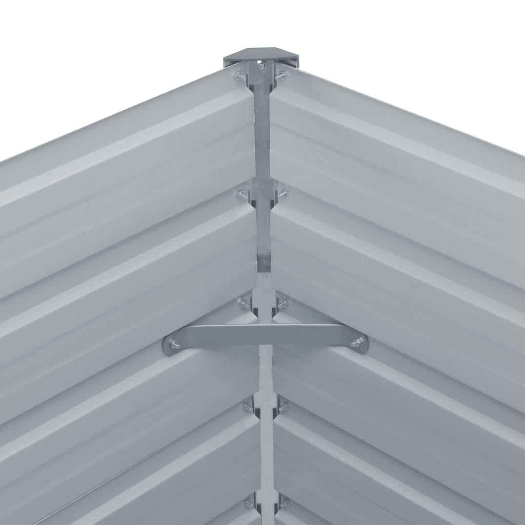 Galvanised Steel Raised Garden Bed 400x80cm | HomeAndLiving