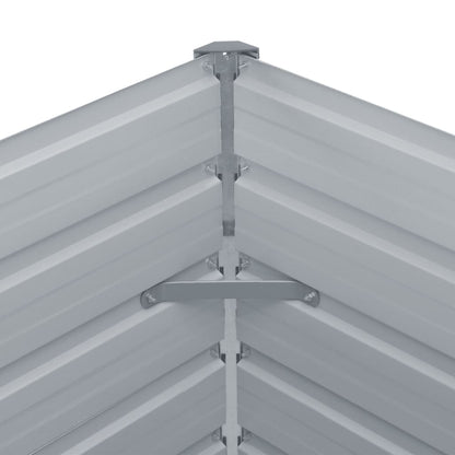 Galvanised Steel Raised Garden Bed 400x80cm | HomeAndLiving