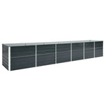 Galvanised Steel Raised Garden Bed 480cm Anthracite | HomeAndLiving