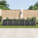 Galvanised Steel Raised Garden Bed 480cm Anthracite | HomeAndLiving