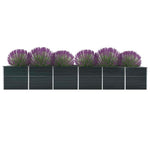 Galvanised Steel Raised Garden Bed 480cm Anthracite | HomeAndLiving
