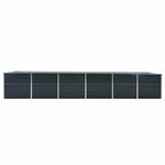 Galvanised Steel Raised Garden Bed 480cm Anthracite | HomeAndLiving