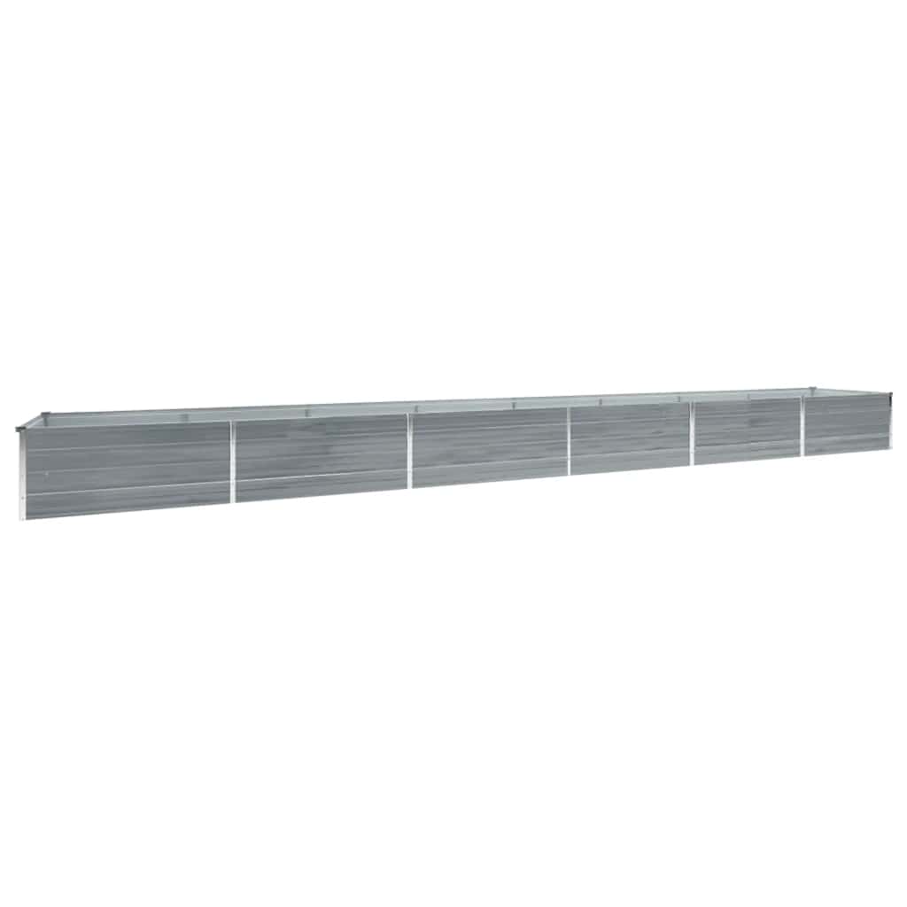 6m Galvanised Steel Raised Garden Bed 600x80cm | HomeAndLiving