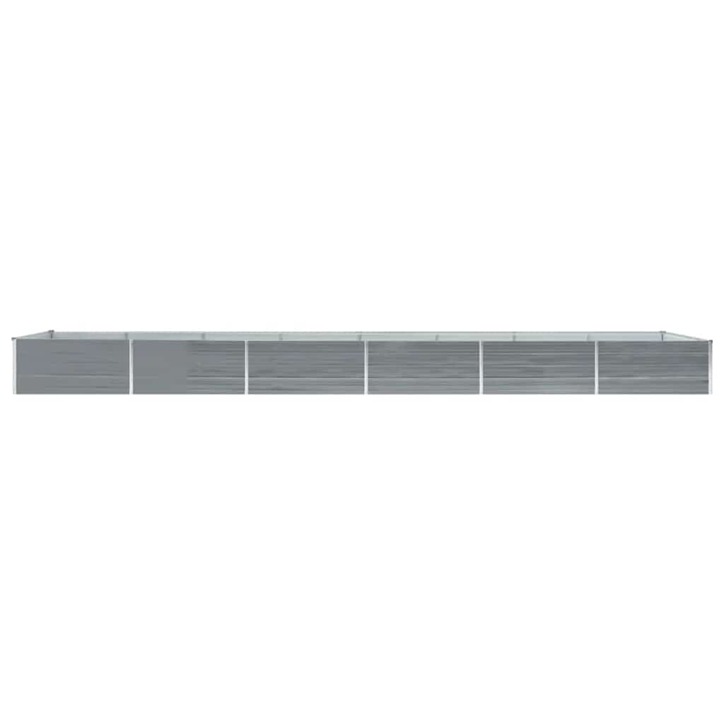 6m Galvanised Steel Raised Garden Bed 600x80cm | HomeAndLiving