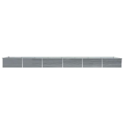 6m Galvanised Steel Raised Garden Bed 600x80cm | HomeAndLiving