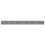 6m Galvanised Steel Raised Garden Bed 600x80cm | HomeAndLiving