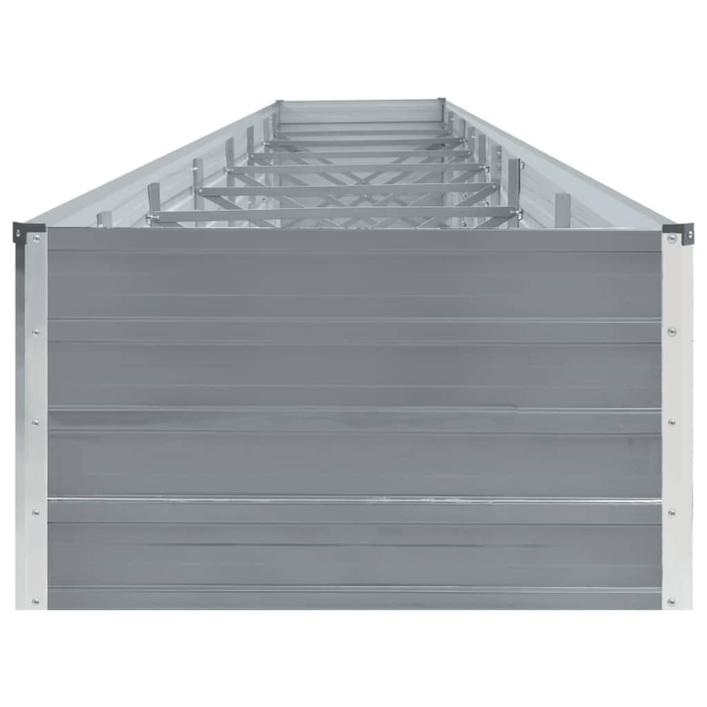 6m Galvanised Steel Raised Garden Bed 600x80cm | HomeAndLiving