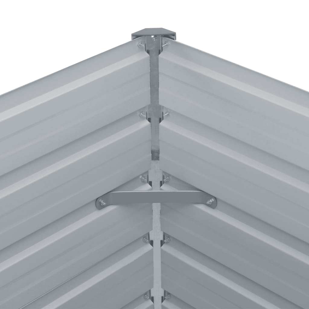 6m Galvanised Steel Raised Garden Bed 600x80cm | HomeAndLiving