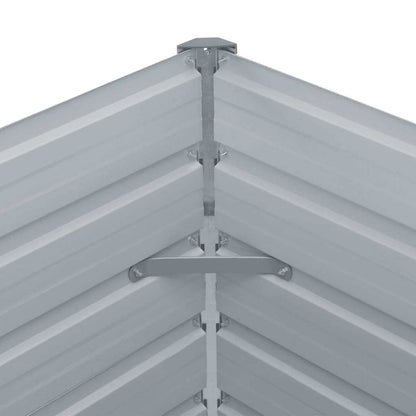 6m Galvanised Steel Raised Garden Bed 600x80cm | HomeAndLiving
