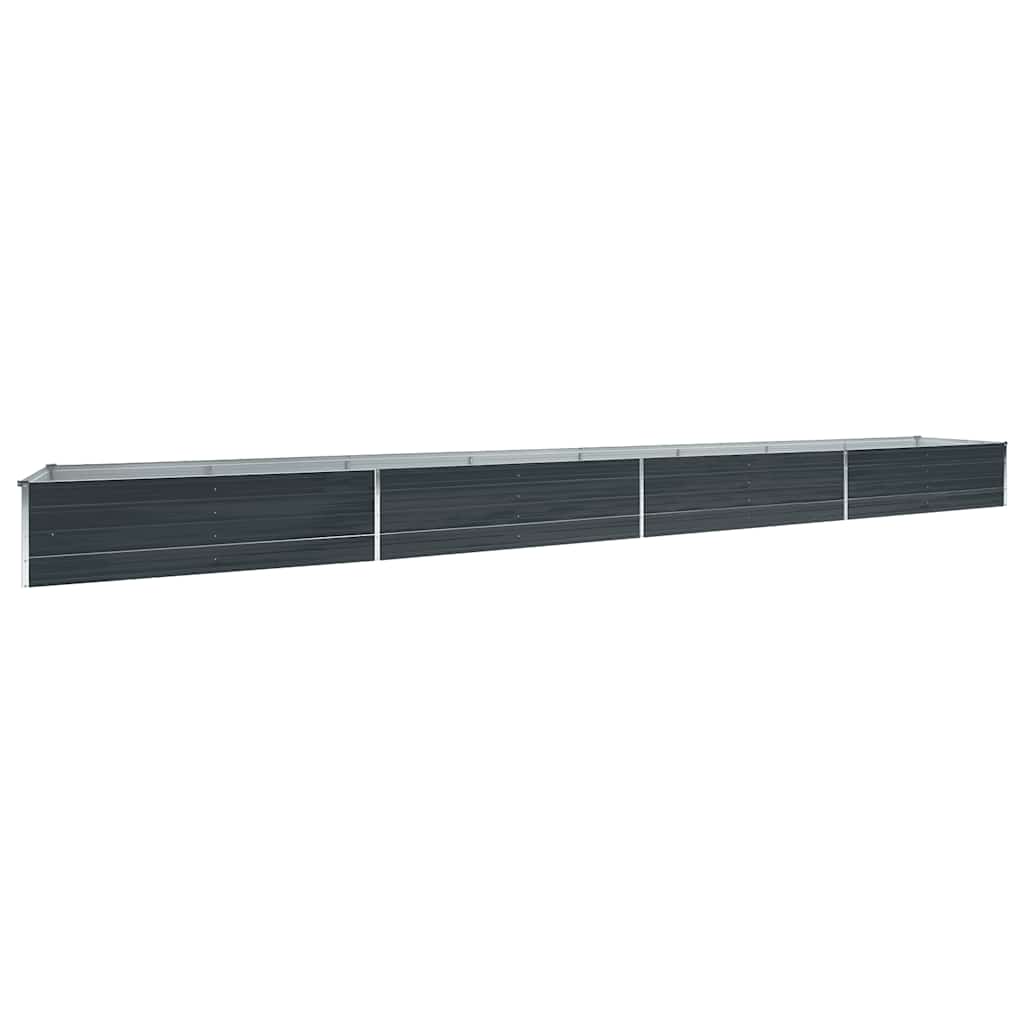 Galvanised Steel Raised Garden Bed 6m Anthracite | HomeAndLiving