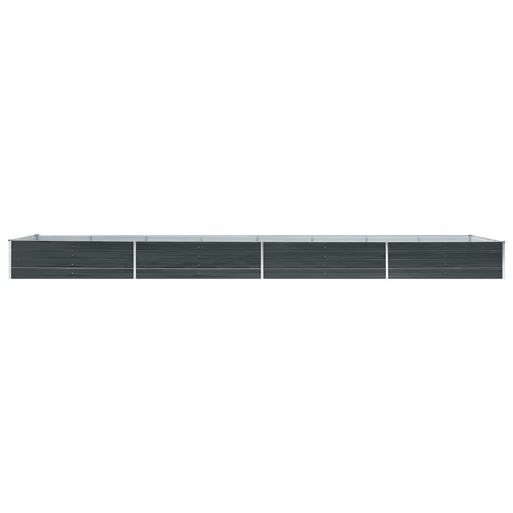 Galvanised Steel Raised Garden Bed 6m Anthracite | HomeAndLiving