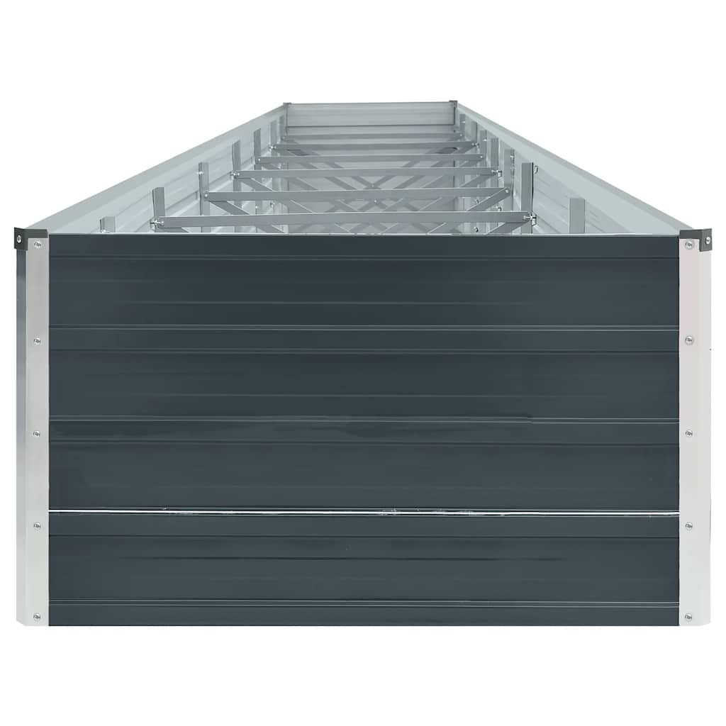 Galvanised Steel Raised Garden Bed 6m Anthracite | HomeAndLiving