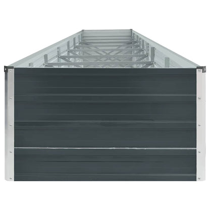 Galvanised Steel Raised Garden Bed 6m Anthracite | HomeAndLiving