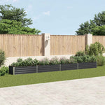 Galvanised Steel Raised Garden Bed 6m Anthracite | HomeAndLiving